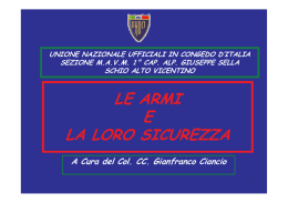 Le Armi e la Sicurezza