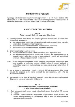 Norme pedaggi
