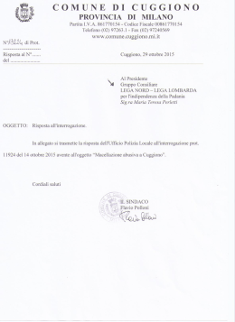 La Risposta della Polizia Locale