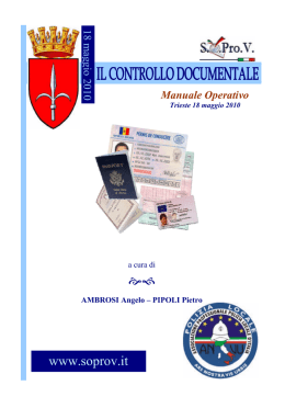 Controllo Documentale, manuale operativo