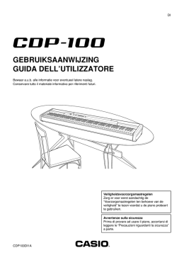 Manuale Casio CDP100