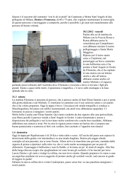con le ali ai piedi - Di qui passò Francesco