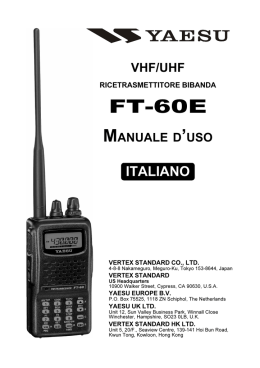manuale FT-60E ITA