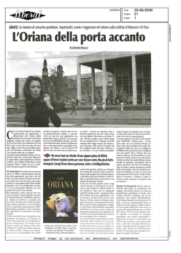 Dalla rassegna stampa. Liberal 25.06.09