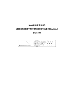 MANUALE D`USO VIDEOREGISTRATORE DIGITALE (4CANALI