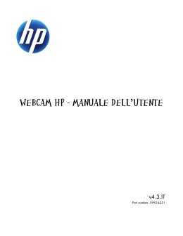 WEBCAM HP - MANUALE DELL`UTENTE