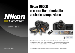 Nikon D5200 con monitor orientabile anche in campo video