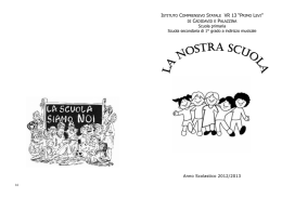libretto istituto 12-13.pub - Istituto Comprensivo "Primo Levi"