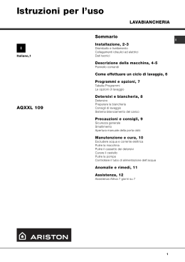 Istruzioni per l`uso