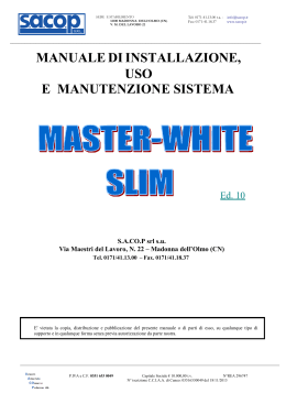 manuale master white ed 10