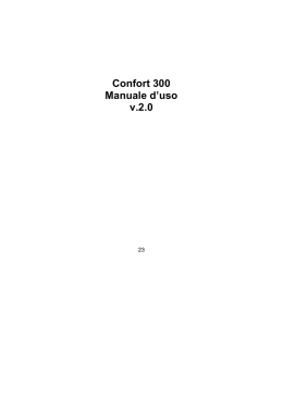 Confort 300 Manuale d`uso v.2.0