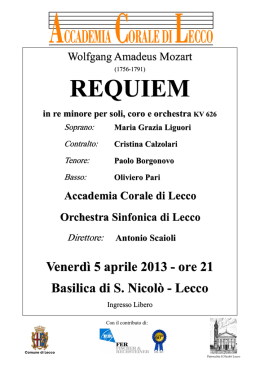Mozart Requiem &ndash; libretto