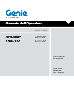 Manuale dell`Operatore GTH-3007 AGRI-730