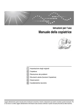 Manuale della copiatrice