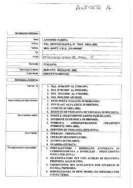 Scarica il curriculum vitae