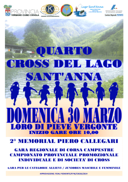 Libretto cross 2014 - Corsa in montagna Vco