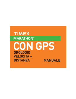 manuale orologio velocit&agrave; + distanza