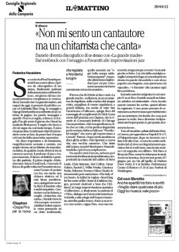 Non mi sento un cantautore