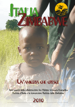 Italia Zimbabwe. Un`amicizia che cresce (estate 2010)