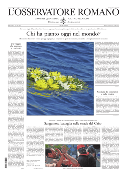 l`osservatore romano