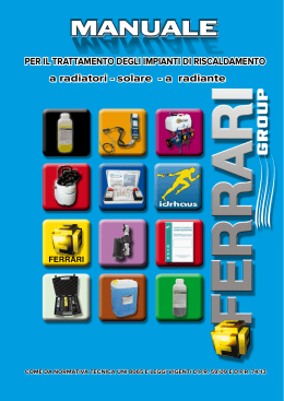 Ferrari group Manuale trattamento acque2014