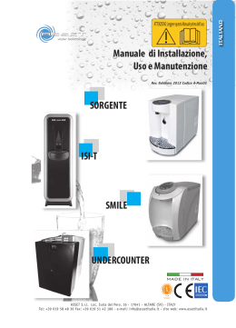 Manuale Smile WG - h2o water store