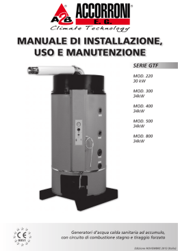 manuale di installazione, uso e manutenzione