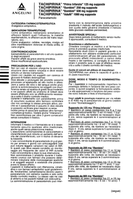 Tachipirina supposte - foglietto illustrativo (Pharmamedix)