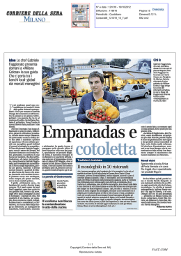 Corriere della Sera Milano 19.10.12