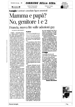 CORRI ERE DELLA SERA - Forum delle Associazioni Familiari