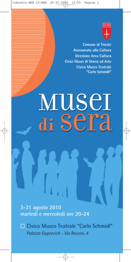 Musei di sera - Informagiovani Monfalcone