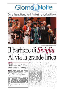 Domani sera al teatro Verdi l`orchestra sinfonica di Lecce