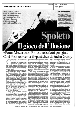 corriere della sera - Festival dei Due Mondi