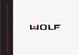 manuale istruzioni forni wolf... - SUB-ZERO