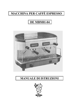 macchina per caff&egrave; espresso de mbm01