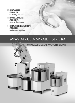 IMPASTATRICI IM PER PIZZA - Attrezzature e arredamento per