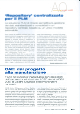 leggi articolo Settembre 2007