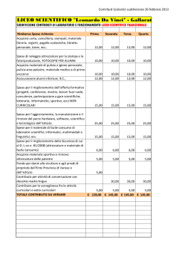 Contributi Scolastici suddivisione a.s.2013