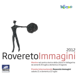 ROVERETO IMMAGINI 2012 libretto
