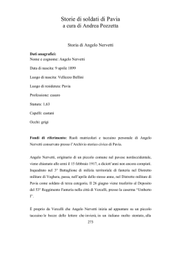 Storie di soldati di Pavia