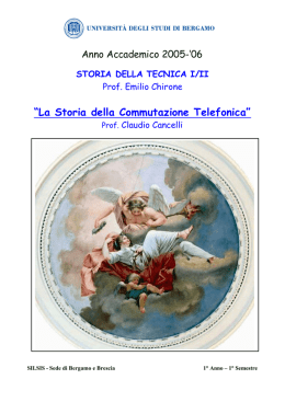 La Storia della Commutazione Telefonica
