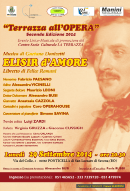 Musica di Gaetano Donizetti Libretto di Felice Romani