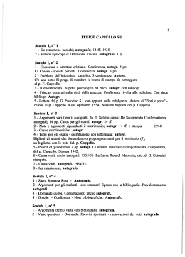 felice cappello si 1 - Pontificia Università Gregoriana