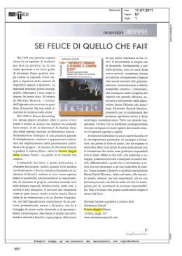 sei felice di quello che fai?