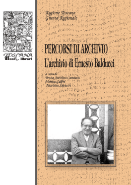 Ernesto Balducci - Percorsi di archivio