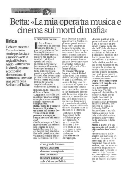 `Debutta stasera a {Catania &laquo;Sette storie per lasciare il mondo&raquo; con