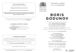boris godunov - Royal Opera House