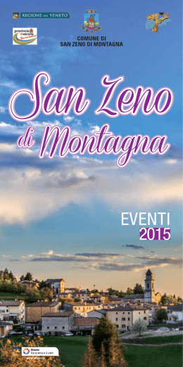 eventi san zeno 2015 - Comune San Zeno di Montagna