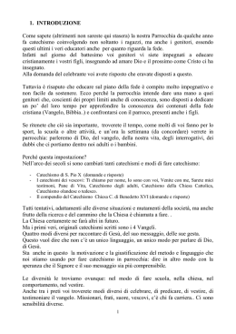 1. INTRODUZIONE Come sapete (altrimenti non sareste qui stasera