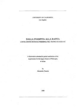 dalla svampita alla rapita - Archivio Franca Rame Dario Fo